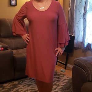 Bell sleeve dress